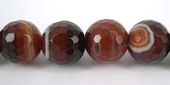 Sardonyx dyed Faceted Round 16mm beads per strand 25-beads incl pearls-Beadthemup