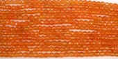Carnelian 4mm Faceted Round strand./83-beads incl pearls-Beadthemup