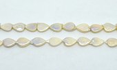 Fresh Water Pearl 11x15mm Teardrop oyster beads per strand 26-beads incl pearls-Beadthemup