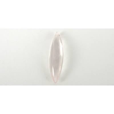 Rose Quartz 28mm top drill Marquise Bead