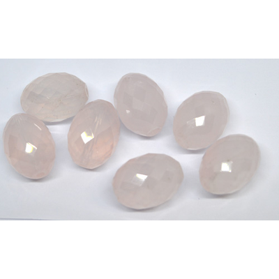 Rose Quartz AA+ 12x16mm Faceted Olive bead