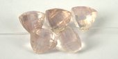 Rose Quartz T/Drill Trilliant12m Bead-beads incl pearls-Beadthemup