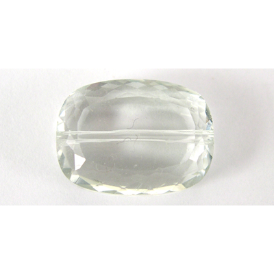 Green Amethyst 12x16mm Faceted Antique flat EACH BEAD