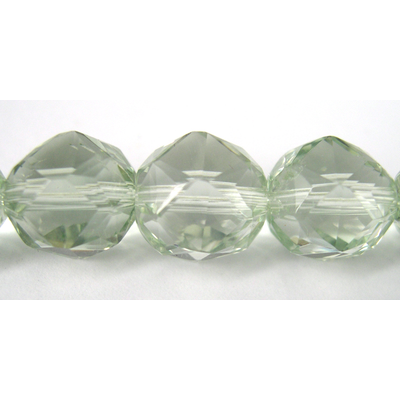 Green Amethyst 10mm Faceted round EACH bead