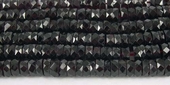 Garnet 6.5x3mm Faceted Wheel beads per strand  130-beads incl pearls-Beadthemup