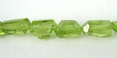 Peridot approx6x3mml Faceted Nugget beads per strand 50-55 Beads-beads incl pearls-Beadthemup