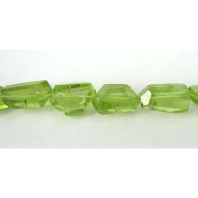 Peridot approx6x3mml Faceted Nugget beads per strand 50-55 Beads