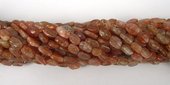 Sunstone approx.9mm Polished oval beads per strand 46-beads incl pearls-Beadthemup
