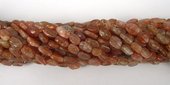 Sunstone approx.9mm Polished oval beads per strand 46-beads incl pearls-Beadthemup