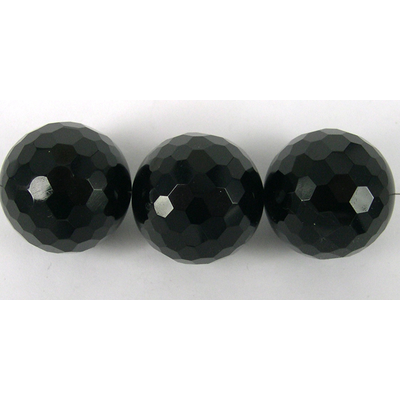 Onyx Faceted Round 25mm EACH bead