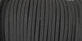 Faux Suede 3mm Black per Meter-stringing-Beadthemup