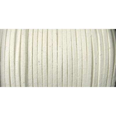 Faux Suede 3mm White per M