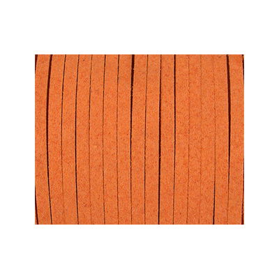 Faux Suede 3mm Orange per M