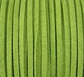 Faux Suede 3mm Green per M-stringing-Beadthemup