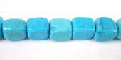 Howlite Dyed nugget Polished 10x8mm Turq.beads per strand-beads incl pearls-Beadthemup