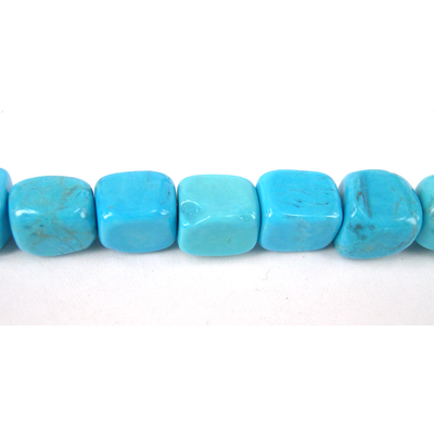 Howlite Dyed nugget Polished 10x8mm Turq.beads per strand