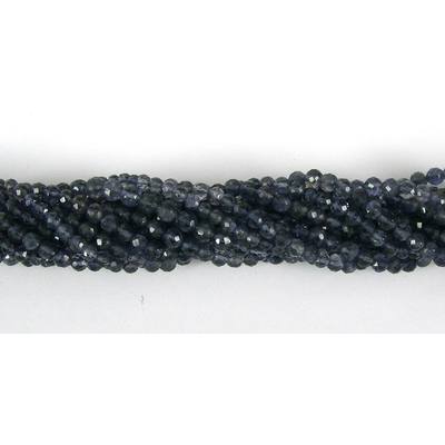Iolite 4mm Faceted Round beads per strand 80