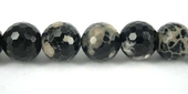 Agate Cobra 14mm Faceted Round beads per strand-beads incl pearls-Beadthemup