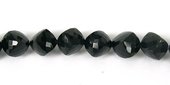 Onyx 10mm Faceted side drill cube EACH BEAD-beads incl pearls-Beadthemup