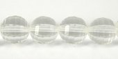 Clear Quartz 14mm Fac Round BEAD-beads incl pearls-Beadthemup