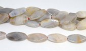 Agate Dyed Pink Fac/Rgh Flat/oval 20x40mm/10-beads incl pearls-Beadthemup