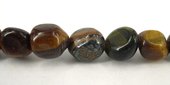 Tiger eye nugget Polished 10x8mm beads per strand 36Beads-beads incl pearls-Beadthemup