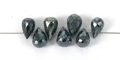 Spinel coated 6x4mm Faceted T/Drill Briltte-beads incl pearls-Beadthemup