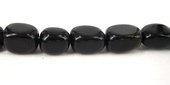 Black Obsidian nugget Polished 10x8mm beads per strand 36b-beads incl pearls-Beadthemup