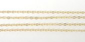 14k Gold Filled 1.3mm cable link chain per 50cm-14k gold filled-Beadthemup