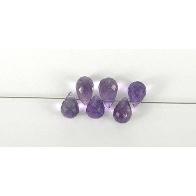 Pink Amethyst 6x4mm T/Drill Briltte BEAD