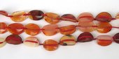 Agate 2 hole crve Flat oval 14x20mm/app19-beads incl pearls-Beadthemup