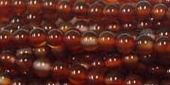 Red Agate 2mm strand Dark-beads incl pearls-Beadthemup