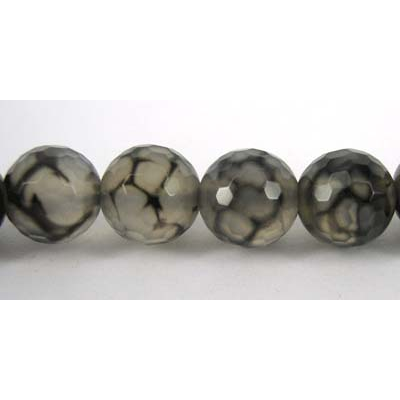 Agate Dyed/Crackled 8mm Faceted round/49
