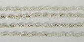 Sterling Silver Handmade chain Clear Quartz/ M-chain and wire-Beadthemup