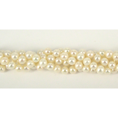 Fresh Water Pearl 5-6mm round beads per strand 78