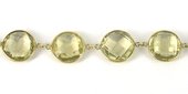 Vermeil & Lemon Quartz Connector 13x17mm-beads incl pearls-Beadthemup