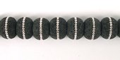 Lava 15x20mm W/Swarovski Bead-beads incl pearls-Beadthemup