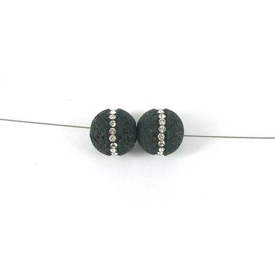 Lava W/Swarovski 14mm bead
