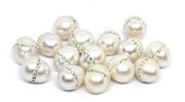 Fresh Water Pearl White 8-9mm W/Swarovski per bead-beads incl pearls-Beadthemup