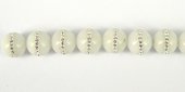 White Jade 12mm round w/Swarovski EACH Bead-beads incl pearls-Beadthemup