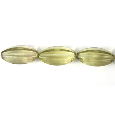 Lemon Quartz 15x30mm Polished 6 Side olive Bead