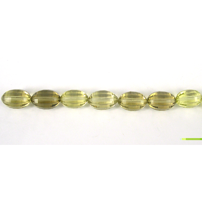 Lemon Quartz 12x19mm Faceted Olive bead