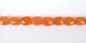 Chalcedony orange fac oval 10x8x5 Bead-beads incl pearls-Beadthemup