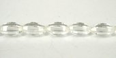 Clear Quartz Faceted Olive 9x5.5mm bead-beads incl pearls-Beadthemup