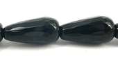 Onyx 6x12mm Faceted TearDrop strand 32 beads-beads incl pearls-Beadthemup