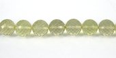 Lemon Quartz 9.5mm Faceted Round bead-beads incl pearls-Beadthemup