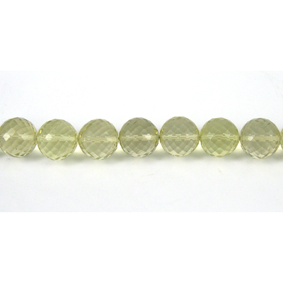 Lemon Quartz 9.5mm Faceted Round bead