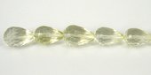 Lemon Quartz 13x18mm Faceted Teardrop fat Bead-beads incl pearls-Beadthemup