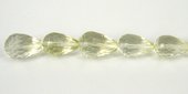 Lemon Quartz 13x18mm Faceted Teardrop fat Bead-beads incl pearls-Beadthemup