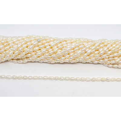 Fresh Water Pearl Rice 5x3mm White beads per strand 78 Pearl